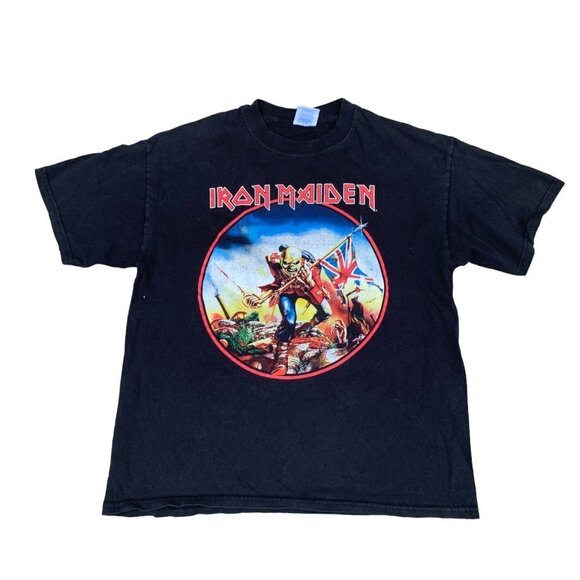 VINTAGE 2002 Iron Maiden 'The Trooper' T Shirt Large - Picture 4 of 9